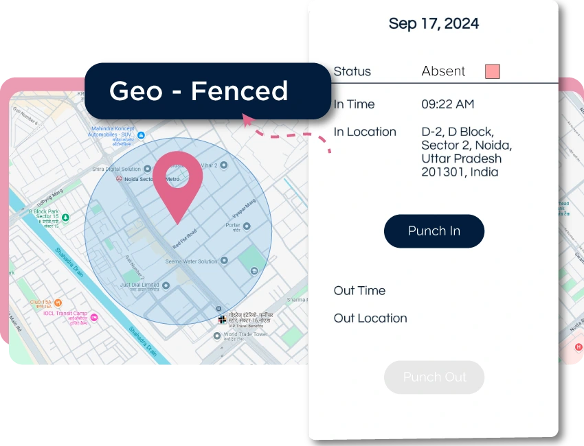 Attendance with geo-location